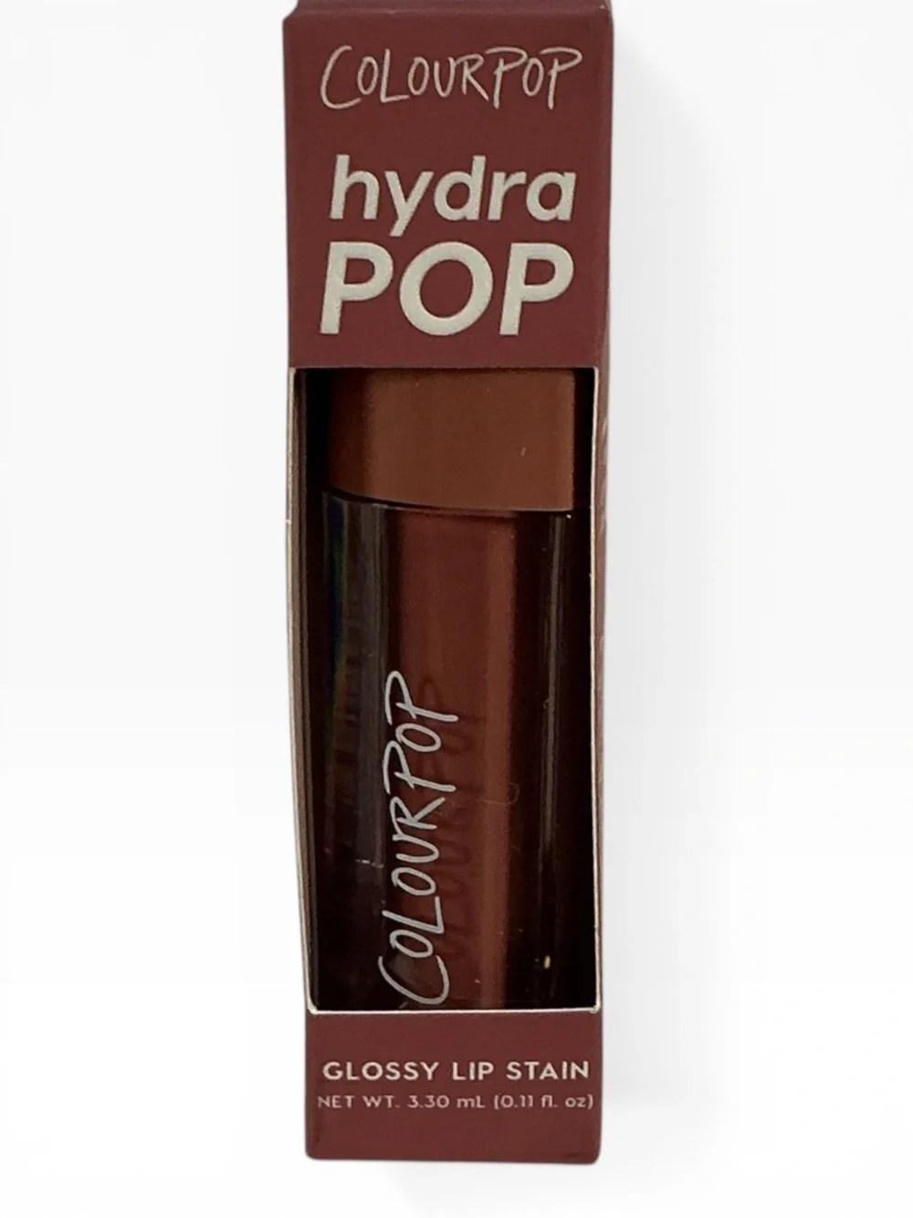 Colourpop Hydra Pop Glossy Lip Stain - Baby Fox~Warm Brown Shade FULL SIZE